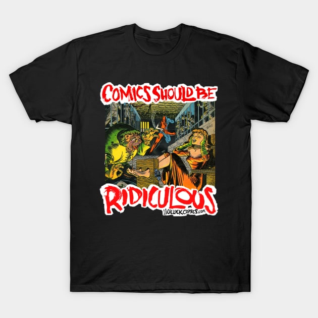 Comics Should Be Ridiculous: Charles Biro T-Shirt by Eleven O'Clock Comics